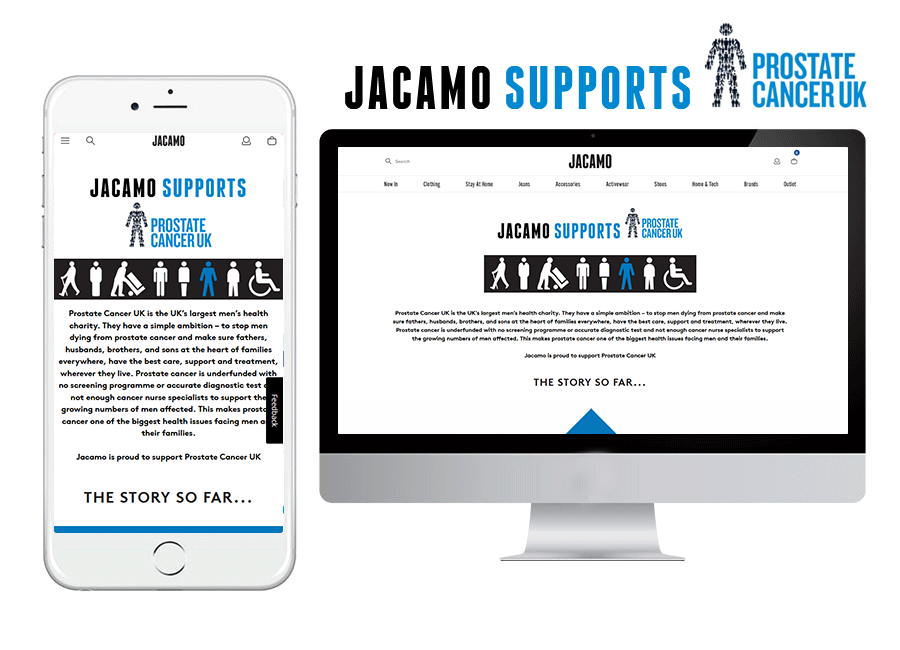 Jacamo supports Postrate Cancer UK